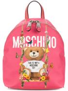 Moschino Toy Teddy Backpack - Pink & Purple