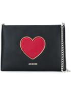 Love Moschino Heart Shoulder Bag, Women's, Black