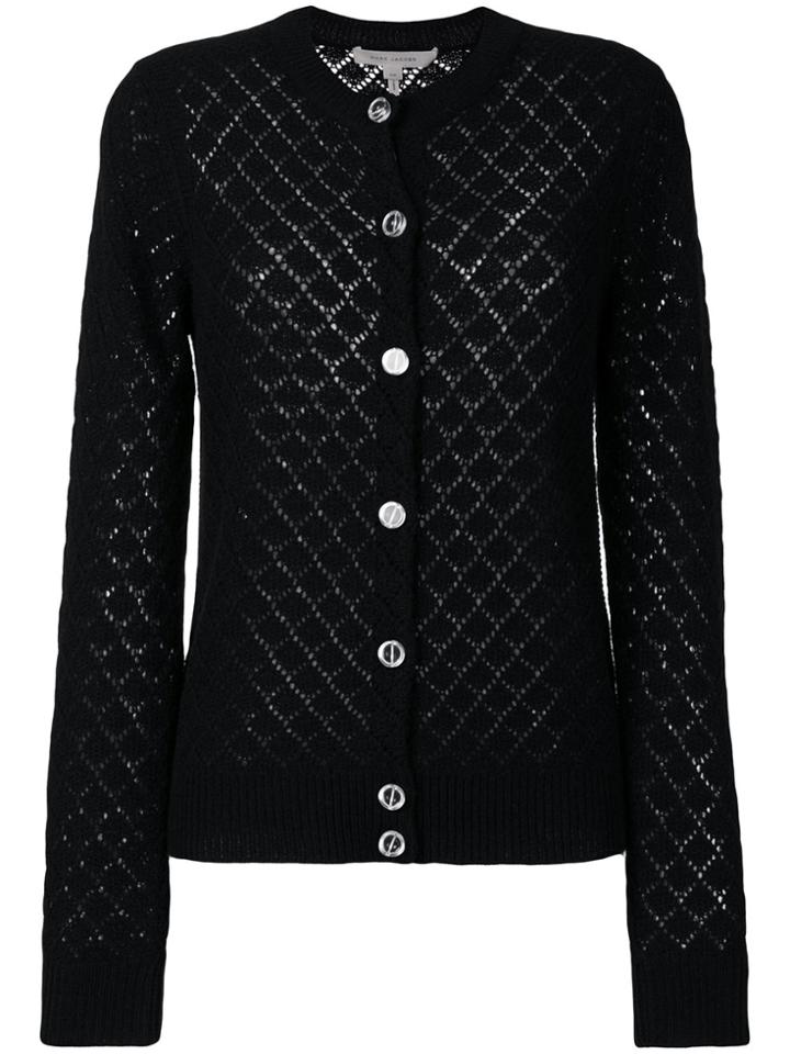 Marc Jacobs Cashmere Long Sleeve Cardigan - Black