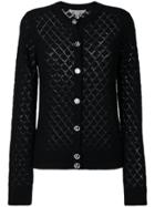Marc Jacobs Cashmere Long Sleeve Cardigan - Black