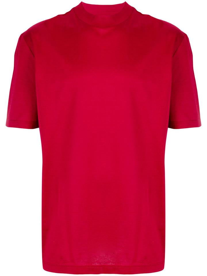 Lanvin Basic Round Neck T-shirt - Red