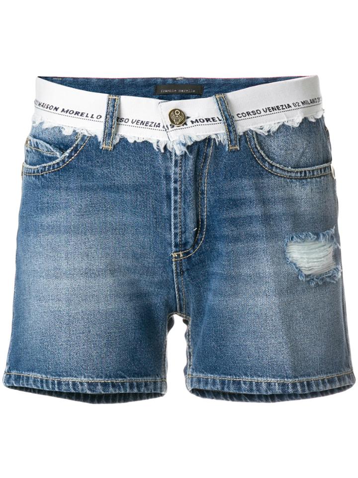 Frankie Morello Short Length Shorts - Blue