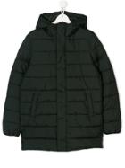 Save The Duck Kids Hooded Padded Coat - Green