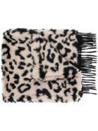 Max Mara Leopard Print Scarf - Nude & Neutrals