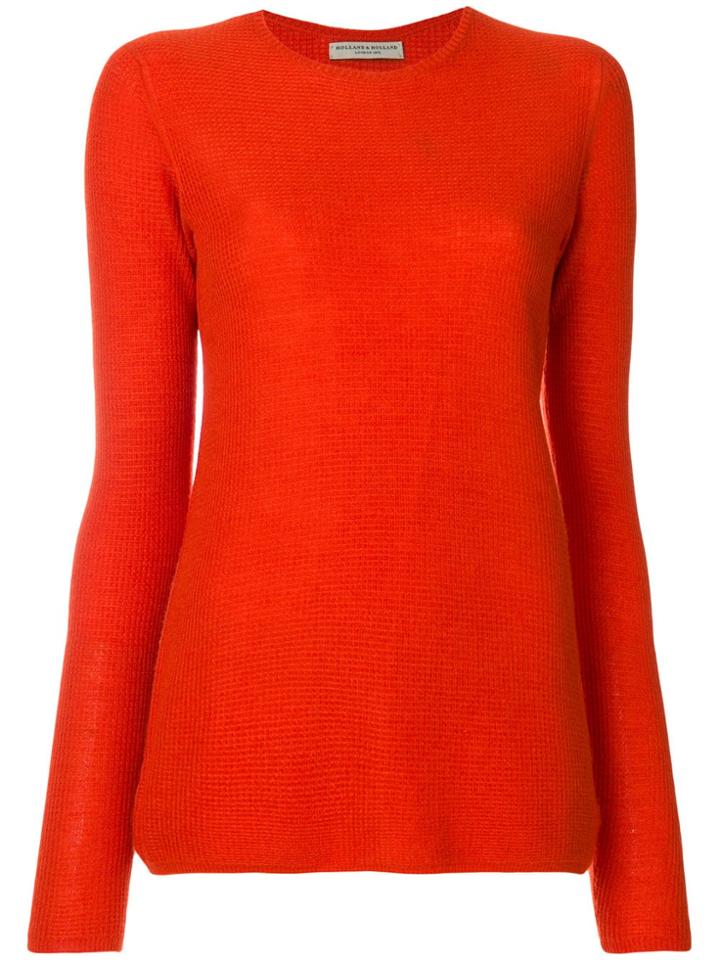 Holland & Holland Textured Lightweight Jumper - Yellow
