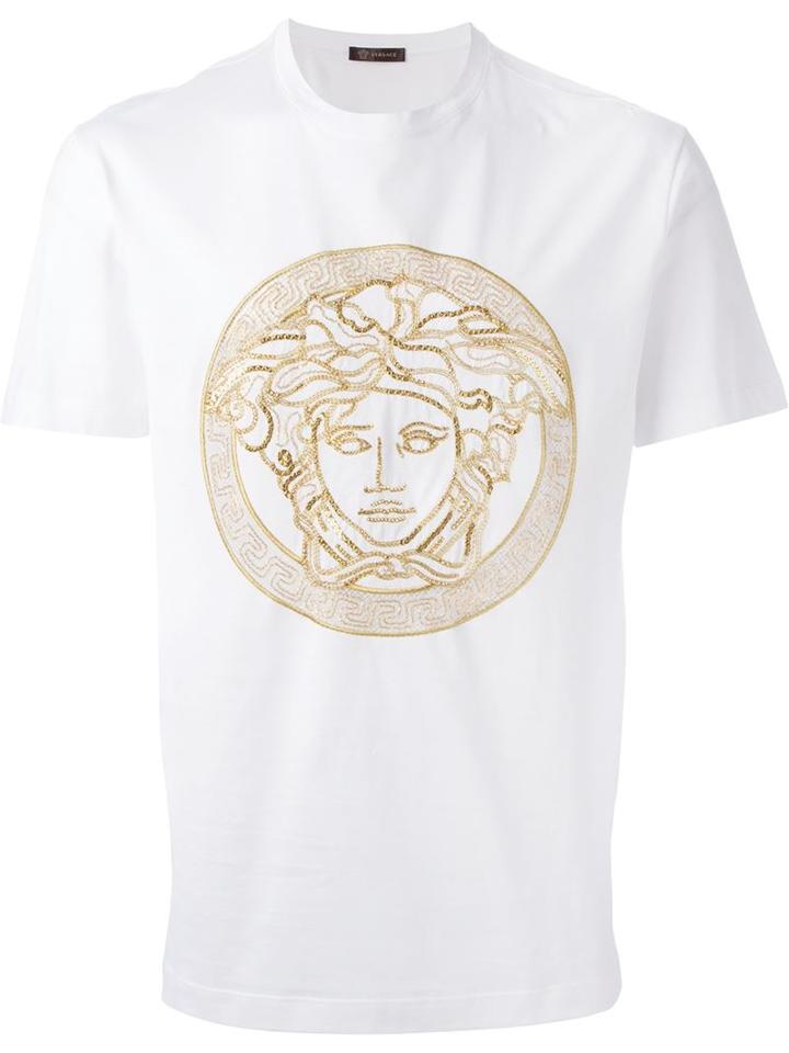 Versace Embroidered Medusa T-shirt