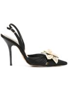 A.n.g.e.l.o. Vintage Cult Pearl Flower Pumps - Black