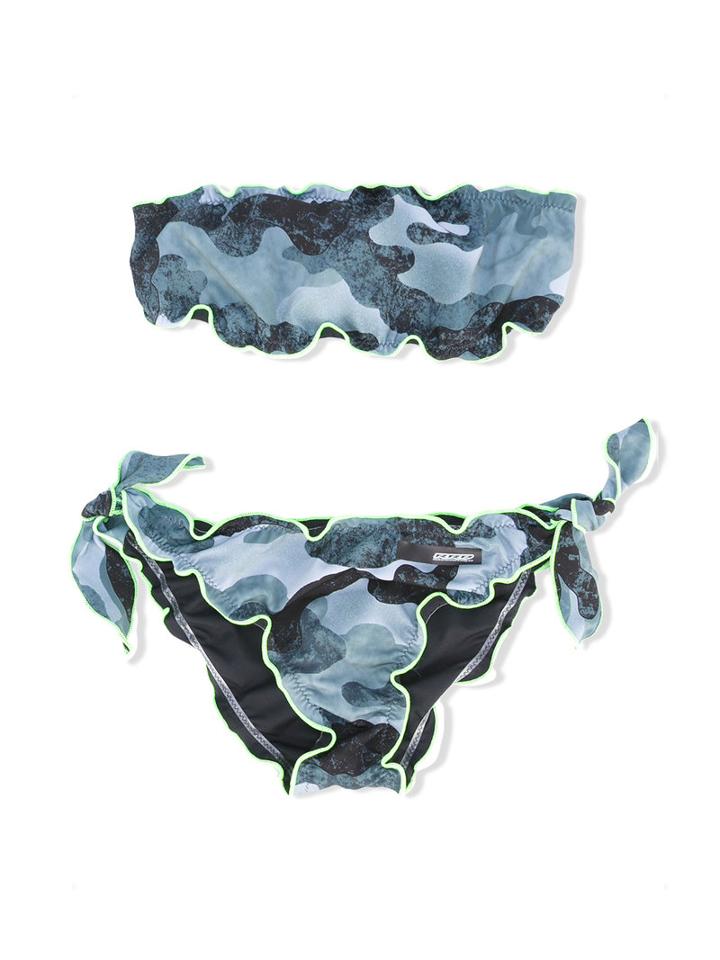 Rrd Kids - Camo Bikini - Kids - Polyamide/polyester/spandex/elastane - 16 Yrs, Green
