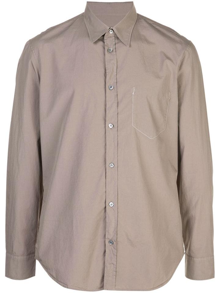 Maison Margiela Stitch Detail Shirt - Grey