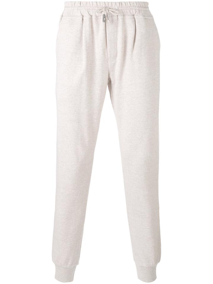 Eleventy - Drawstring Waist Track Pants - Men - Cotton/linen/flax - L, Nude/neutrals, Cotton/linen/flax