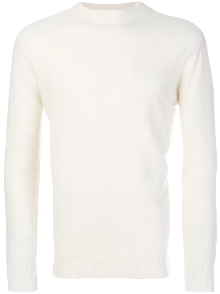 Maison Kitsuné Crew Neck Pullover - Nude & Neutrals
