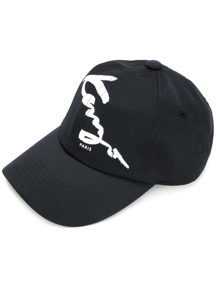 Kenzo - Kenzo Signature Cap - Men - Cotton/nylon - One Size, Black, Cotton/nylon