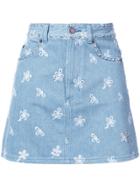Marc Jacobs Embroidered Short Skirt - Blue