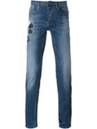 Iceberg Five Pocket Jeans, Men's, Size: 34, Blue, Cotton/polyamide/spandex/elastane