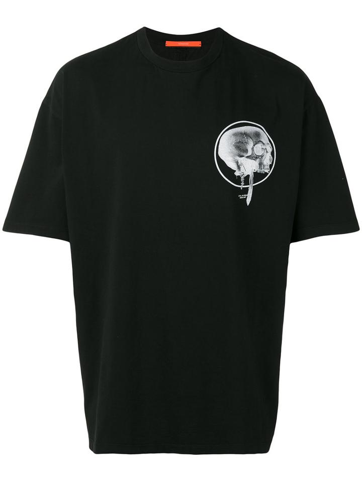 Komakino - Patch Print T-shirt - Men - Cotton - Xl, Black, Cotton