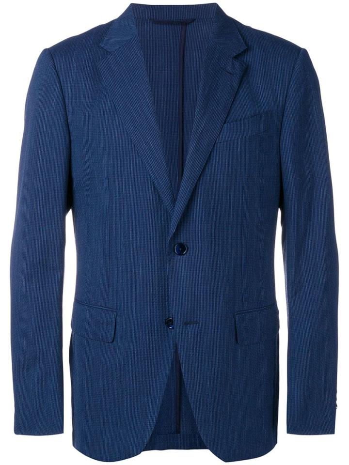 Ermenegildo Zegna Slim-fit Check Blazer - Blue