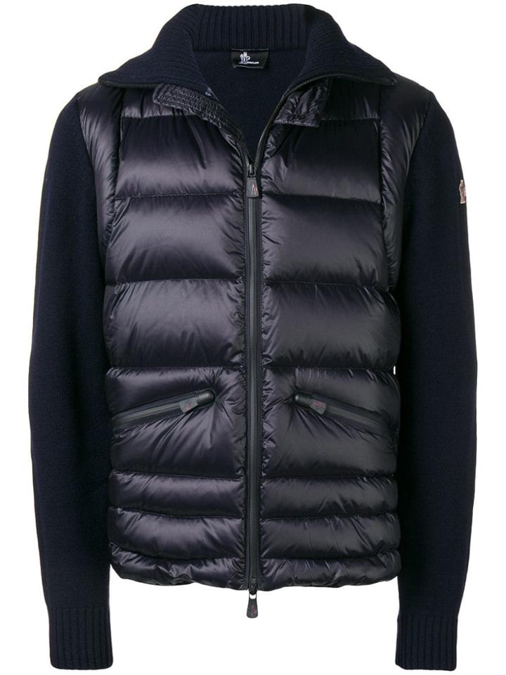 Moncler Grenoble Panelled Padded Jacket - Blue