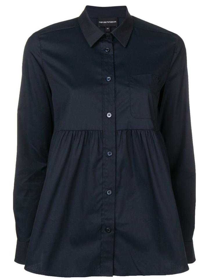 Emporio Armani Babydoll-shaped Shirt - Blue