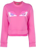 Fendi Appliqué Sweatshirt - Pink & Purple