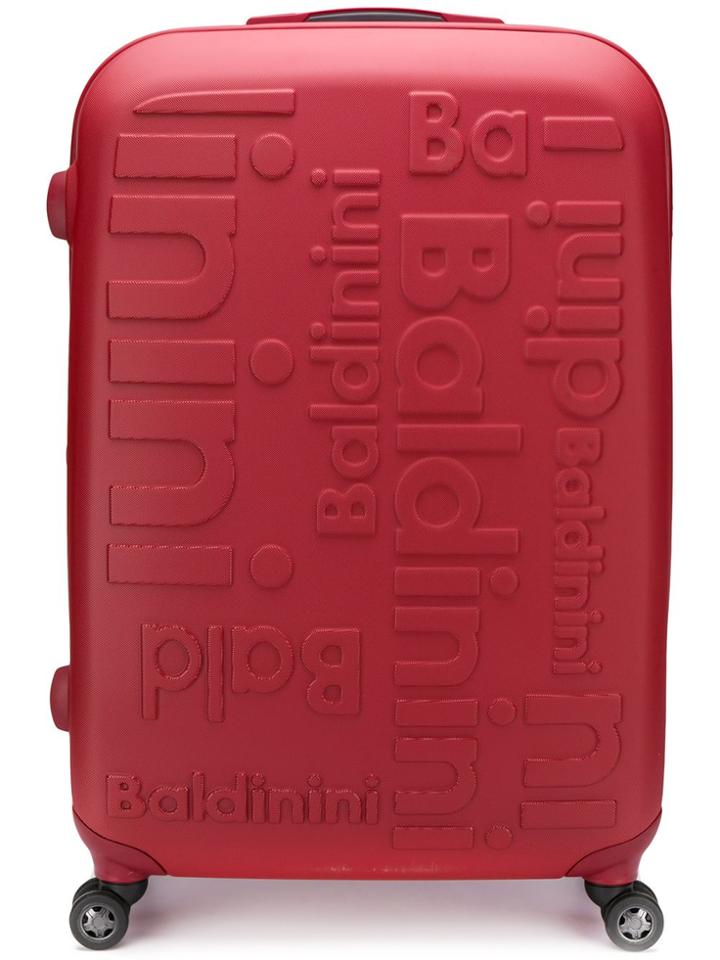 Baldinini Logo Luggage - Red