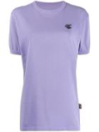 Vivienne Westwood Anglomania Badge Embroidered Logo T-shirt - Purple