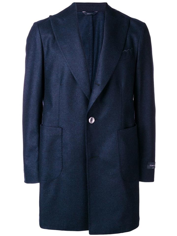Tombolini Classic Single-breasted Coat - Blue