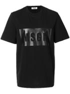 Msgm T-shirt With Logo Print - Black