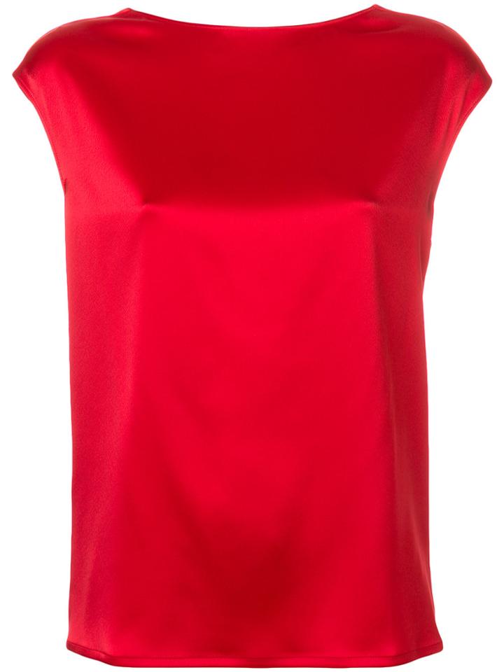 Gianluca Capannolo V-back Blouse - Red