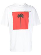 Palm Angels Palm Tree Printed T-shirt - White