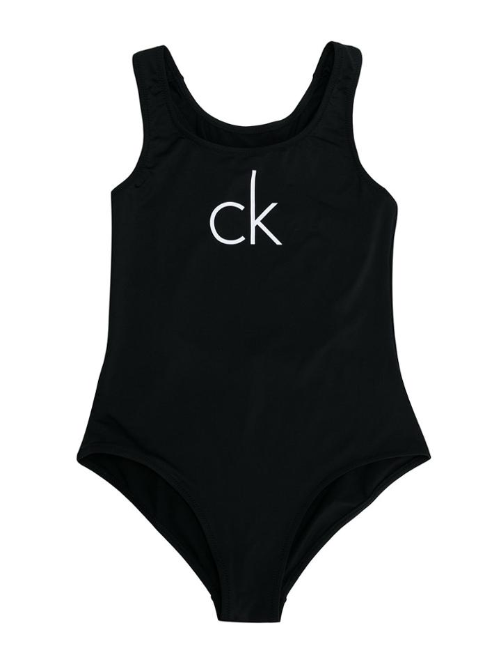 Calvin Klein Kids Teen Printed Swimsuit - Black
