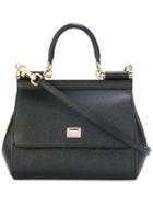 Dolce & Gabbana - Sicily Tote - Women - Calf Leather - One Size, Black, Calf Leather
