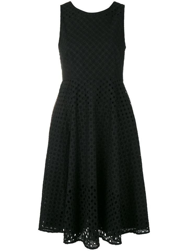 Broderie Fit And Flare Dress - Women - Cotton - M, Black, Cotton, P.a.r.o.s.h.