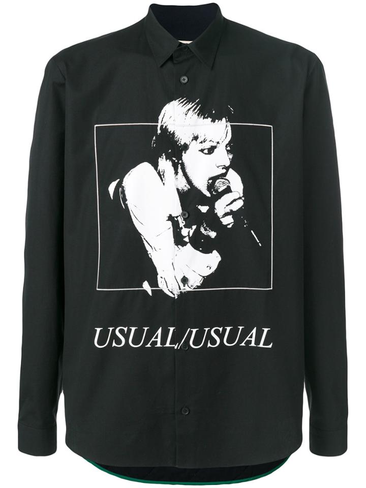 Mcq Alexander Mcqueen Usual Print Shirt - Black