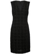Alice+olivia Textured Sleeveless Dress - Black