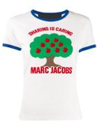 Marc Jacobs Ringer Tree Print T-shirt - White