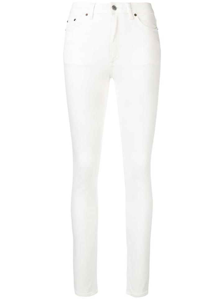 Acne Studios Peg High Waist Jeans - White