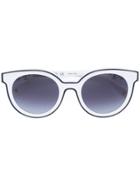 Carolina Herrera Cat Eye Sunglasses - White
