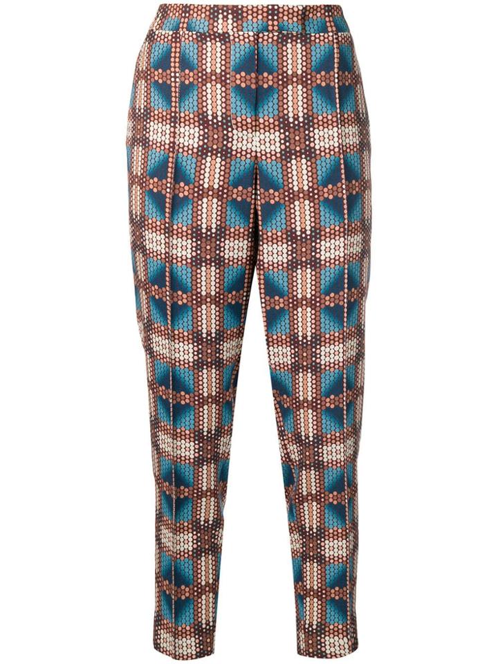 Bottega Veneta Dot Print Trousers - Blue
