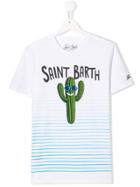 Mc2 Saint Barth Kids Printed T-shirt - White