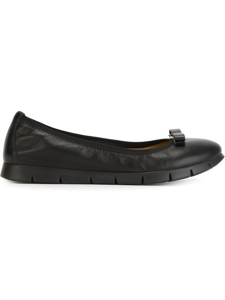 Salvatore Ferragamo My Sporty Ballerinas, Women's, Size: 5.5, Black, Goat Skin/rubber