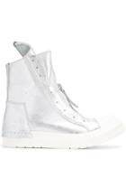 Cinzia Araia Double Zip Sneakers - Silver