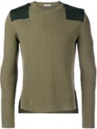 Valentino Army Jumper, Men's, Size: Small, Green, Viscose/polyester/cotton/spandex/elastane