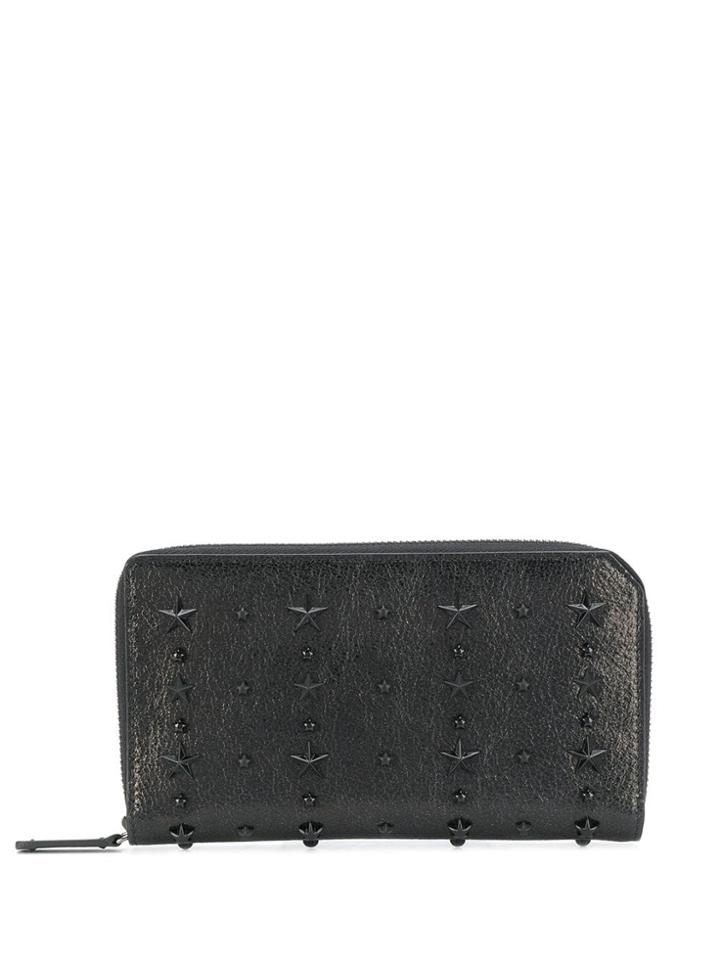 Jimmy Choo Carnaby Zipped Wallet - Black