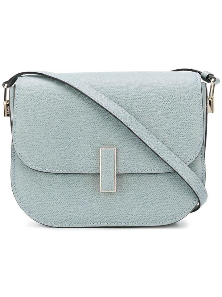 Valextra Flap Shoulder Bag - Blue