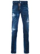 Dsquared2 - Distressed Slim Fit Jeans - Men - Cotton/spandex/elastane - 46, Blue, Cotton/spandex/elastane