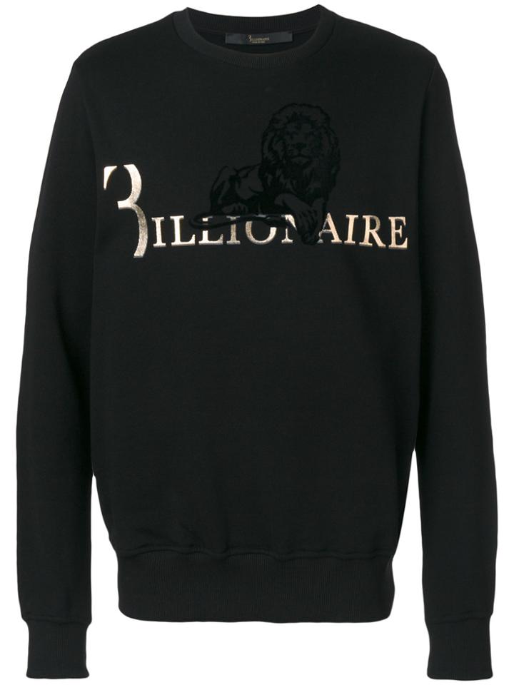Versace Jeans Embroidered Logo Sweatshirt - Black