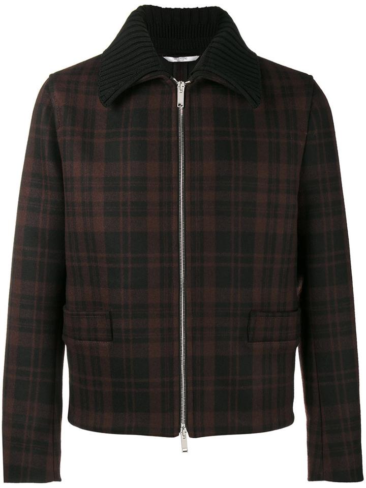 Valentino - Checked Shirt Jacket - Men - Acrylic/polyamide/polyester/wool - 48, Black, Acrylic/polyamide/polyester/wool
