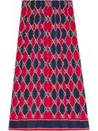 Marco De Vincenzo Foliage Print Pleated Skirt - Multicolour