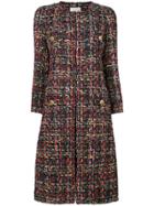 Edward Achour Paris Tweed Coat - Multicolour