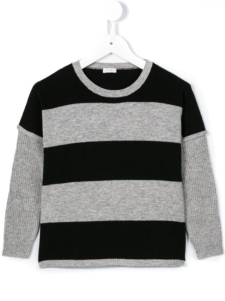Il Gufo Striped Jumper, Boy's, Size: 10 Yrs, Grey